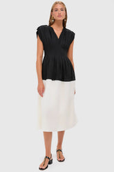 Multi Nicola Ramie Tank Midi Dress